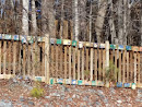 Kids Painted Fence
