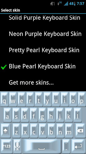 Blue Pearl Keyboard Skin
