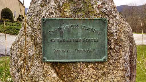 Armed Forces Members Memorial Plaque - Pownal - Vermont