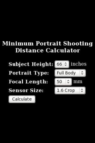 Portrait Distance Calculator