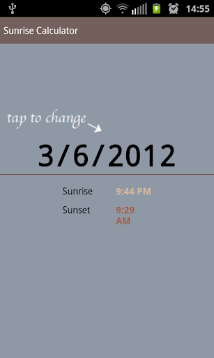 Sunrise Calculator