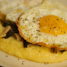 Polenta with Wilted Escarole and Olive Oil Fried Eggs