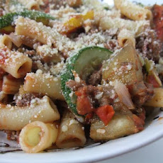 Eggplant Zucchini Bolognese