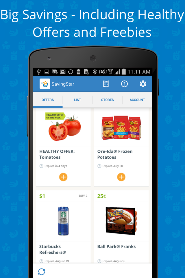 Android application SavingStar - Grocery Savings screenshort