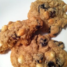 Dried Cherry and White Chocolate Oatmeal Cookies