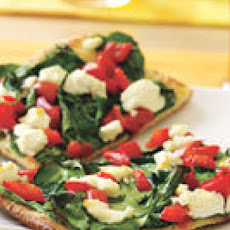 Goat Cheese-Spinach Pizza