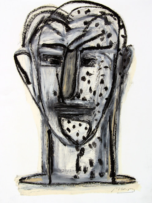 <p>
	<strong>Imaginary Portrait 25</strong><br />
	Oil stick on paper<br />
	14&quot; x 11&quot;<br />
	1996</p>
