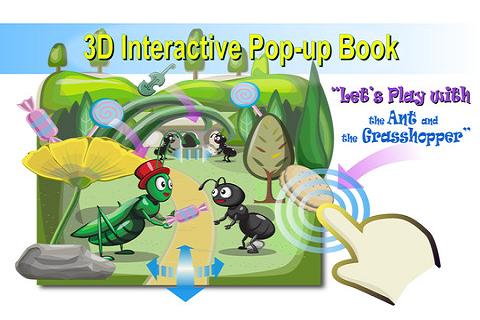 Ant Grasshopper:3D Story Book