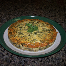 Spinach & Kale Cheesecake Tart