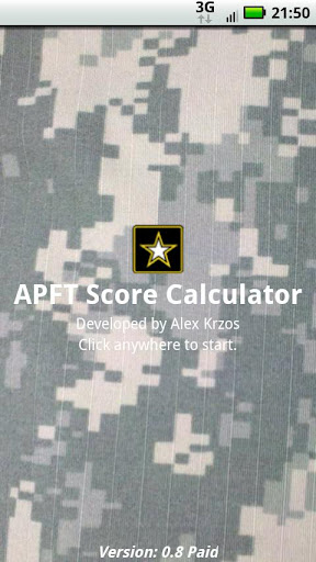 APFT Calc w Score Log ad-free