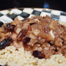 Fillet of Fish With Green Apple, Raisins and Pecans