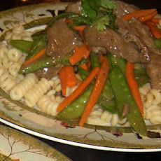 Shredded Beef and Ginger Pasta