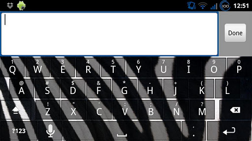 【免費個人化App】Zebra Keyboard Skin-APP點子