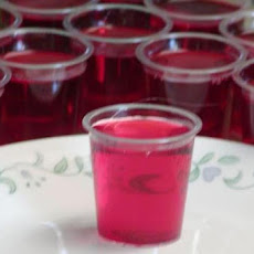 Raspberry Jello Shots