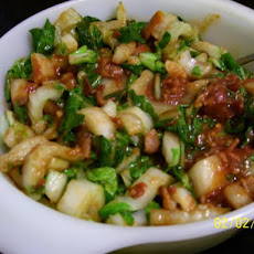 Bok Choy With Hot Bacon Sauce