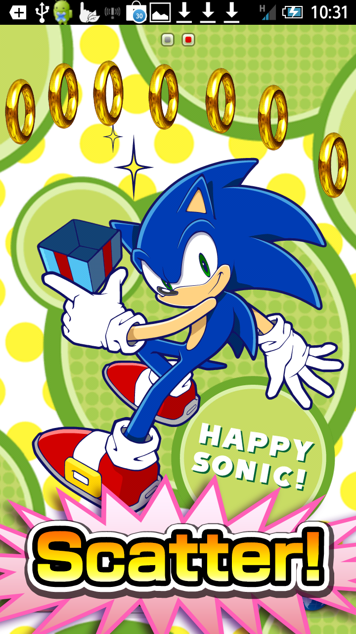 Android application Happy Sonic! Live Wallpaper screenshort