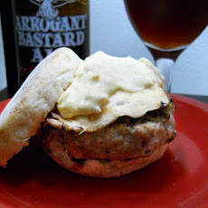 Deviled Eggs Benedict Burger