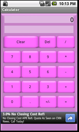 Basic Calculator Pink