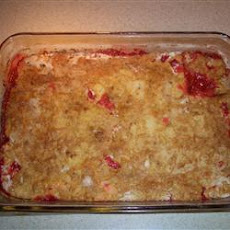 Aunt Kaye's Rhubarb Dump Cake