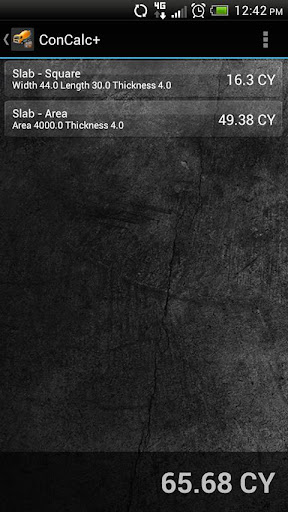 ConCalc - Concrete Calculator