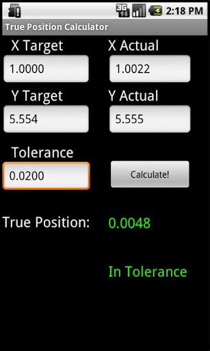 True Position Calculator