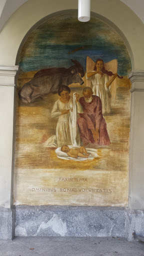 Christs Birth Wall Painting