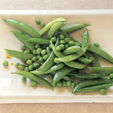 Fresh Green Peas and Sugar Snap Peas in Sesame Dressing