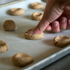Whole Wheat Raspberry Almond Thumbprint Cookies