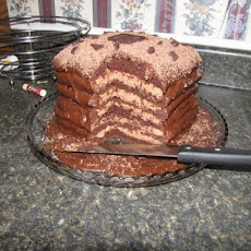 6 Layer Dreamy Chocolate Mousse Cake- Paula Deen