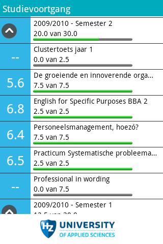 HZ studenten app