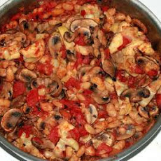 Roasted mushroom ragout with cannellini beans and artichoke hearts