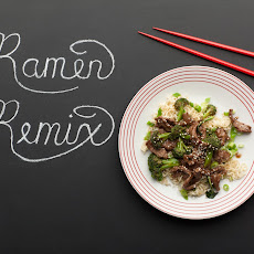 Beef with Broccoli Teriyaki and Ramen Noodles