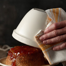 Steamed Ginger Pudding with Apricot Jam