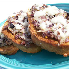 Tapenade-Artichoke Hearts on French Bread