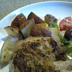 Greek Grilled...Then Roasted Chicken and Potatoes