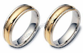 Alianzas De Oro 18K Y Plata 925 Hermosas