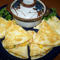 Caribbean Chicken Quesadillas