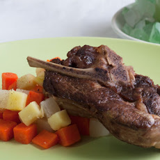 Braised Lamb Shoulder Chops with Root Vegetables