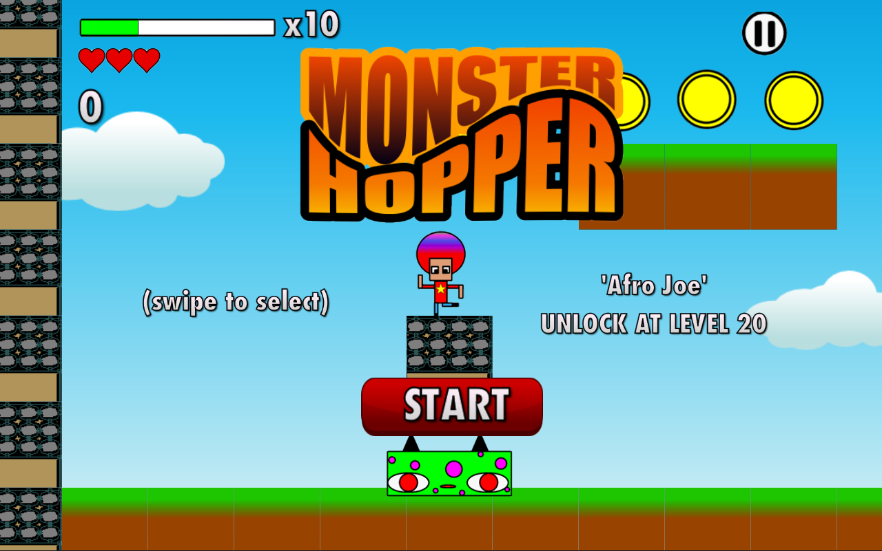 Android application Monster Hopper screenshort