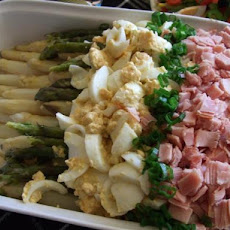 Asparagus With Ham and Eggs