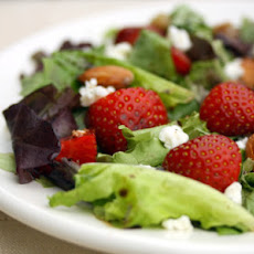 Strawberry, Almond and Goat Cheese Salad