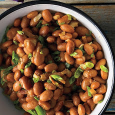 Pinto Beans with Bacon and Scallions