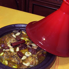 Chicken Tagine With Apricots and Almonds