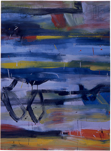 <p>
	<strong>Notations 19: What If</strong><br />
	Encaustic on Arches paper<br />
	30&rdquo; x 22&rdquo;<br />
	1995<br />
	Permanent collection<br />
	Vancouver General Hospital Foundation</p>
