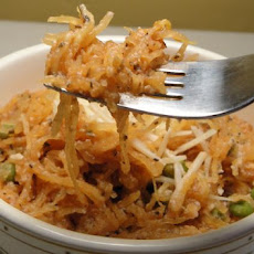 Peas 'n' Cheese Squash Spaghetti