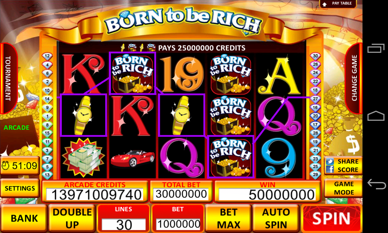 Android application Born Rich Slots - Slot Machine screenshort