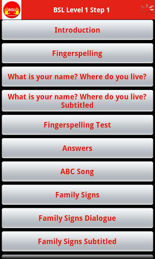 【免費教育App】BSL Level 1 Step one-APP點子