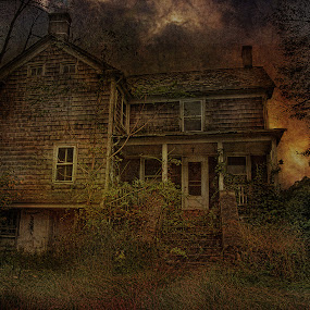 Haunted by Pat Abbott - Photoshop Art Places ( houses, haunted, halloween )