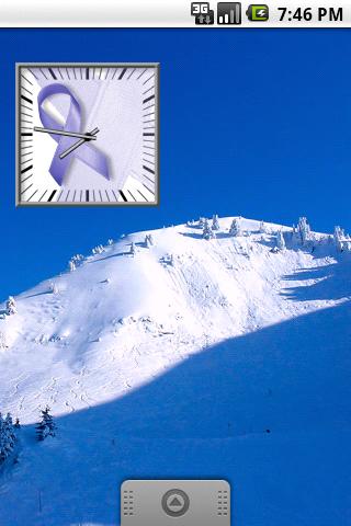 Periwinkle Awareness Clock