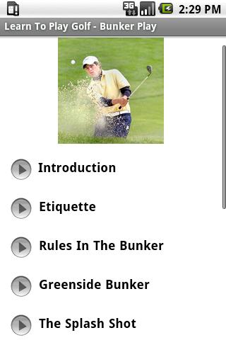 Learn To Play Golf - Bunkers